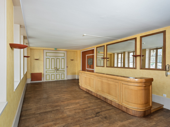 Foyer de l'orchestre (1er étage). © Région Bourgogne-Franche-Comté, Inventaire du patrimoine