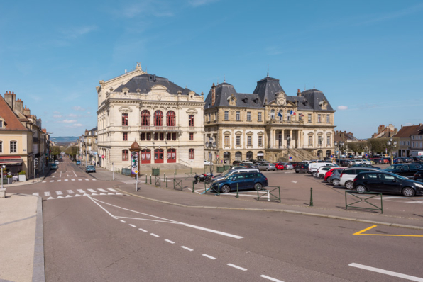 Vue d'ensemble, depuis la place du Champ de Mars au sud. © Région Bourgogne-Franche-Comté, Inventaire du patrimoine