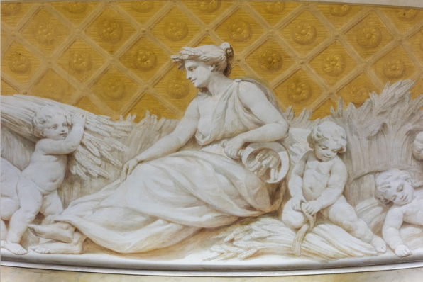 Allégorie de l'Eté : détail. © Région Bourgogne-Franche-Comté, Inventaire du patrimoine