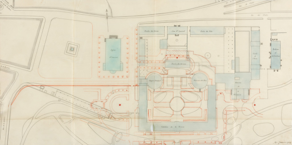 Habitation de la Verrerie. Projet de transformation des abords. N° I. 21 janvier 1904. © Région Bourgogne-Franche-Comté, Inventaire du patrimoine