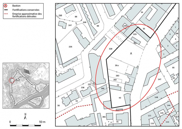 Plan-masse et de situation. Extrait du plan cadastral, 2025, 1/1 000. © Région Bourgogne-Franche-Comté, Inventaire du patrimoine Plan-masse et de situation. Extrait du plan cadastral, 2025, 1/1 000. © Région Bourgogne-Franche-Comté, Inventaire du patrimoine