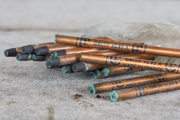 Electrodes pour lampe à arc. © Région Bourgogne-Franche-Comté, Inventaire du patrimoine