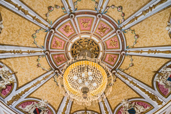 Plafond : partie centrale. © Région Bourgogne-Franche-Comté, Inventaire du patrimoine