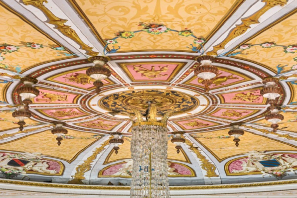 Pafond : culots à la rosace centrale. © Région Bourgogne-Franche-Comté, Inventaire du patrimoine