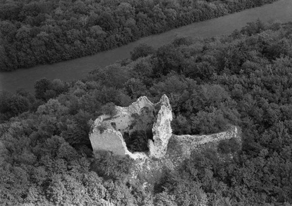 Vue aérienne en 1956. © Région Bourgogne-Franche-Comté, Inventaire du patrimoine