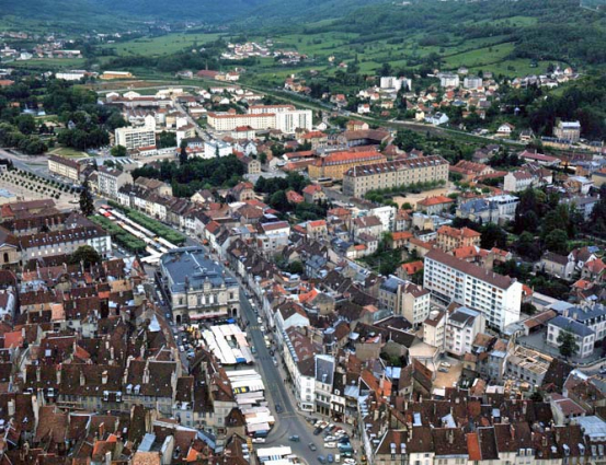 Vue aérienne en 1967. © Région Bourgogne-Franche-Comté, Inventaire du patrimoine