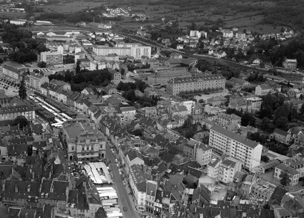 Vue aérienne en 1967. © Région Bourgogne-Franche-Comté, Inventaire du patrimoine