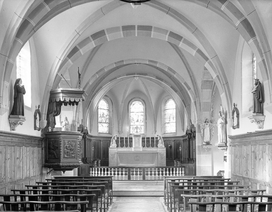 Intérieur vu depuis l'entrée. © Région Bourgogne-Franche-Comté, Inventaire du patrimoine