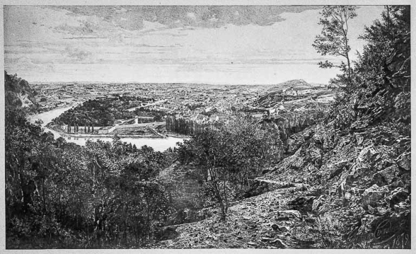 Vue de a citadelle et de la ville. © Région Bourgogne-Franche-Comté, Inventaire du patrimoine