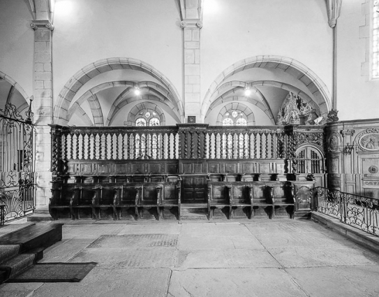 Intérieur : avant-choeur élévation gauche. © Région Bourgogne-Franche-Comté, Inventaire du patrimoine