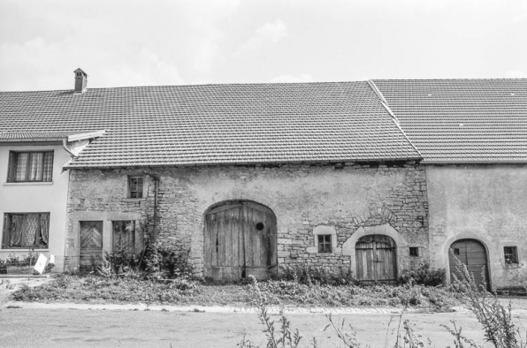 Ferme cadastrée 1951 E1 53 : façade antérieure. © Région Bourgogne-Franche-Comté, Inventaire du patrimoine