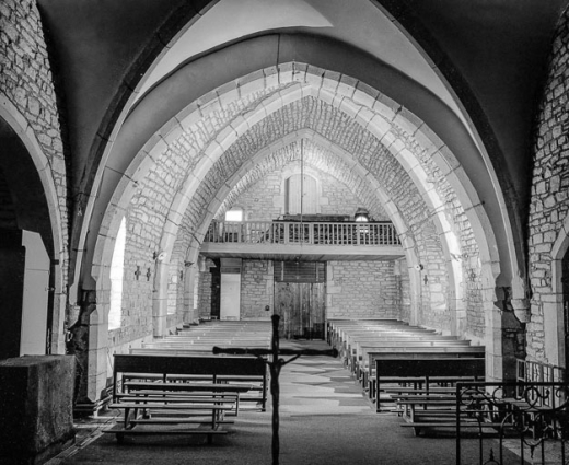 Vue de la nef depuis le choeur. © Région Bourgogne-Franche-Comté, Inventaire du patrimoine