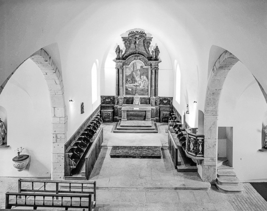 Intérieur : choeur vu depuis la tribune. © Région Bourgogne-Franche-Comté, Inventaire du patrimoine