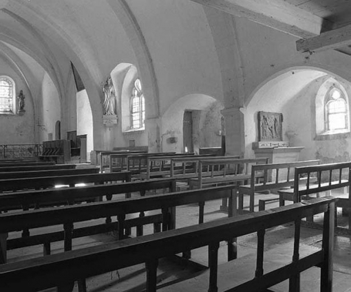 Intérieur : élévation droite vue depuis l'entrée. © Région Bourgogne-Franche-Comté, Inventaire du patrimoine
