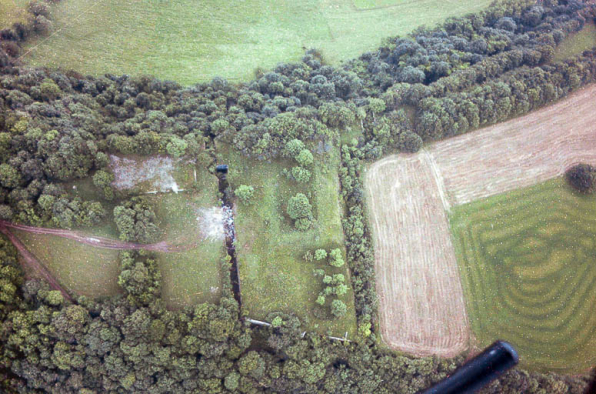 Vue aérienne du site. © Région Bourgogne-Franche-Comté, Inventaire du patrimoine