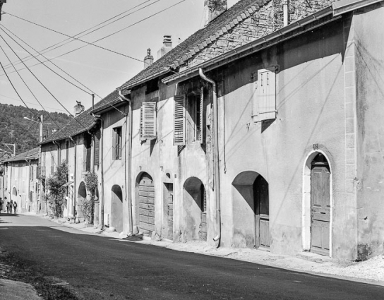 Maisons de la rue Haute : façades sur rue. © Région Bourgogne-Franche-Comté, Inventaire du patrimoine