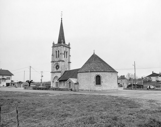 Vue générale sur le chevet. © Région Bourgogne-Franche-Comté, Inventaire du patrimoine