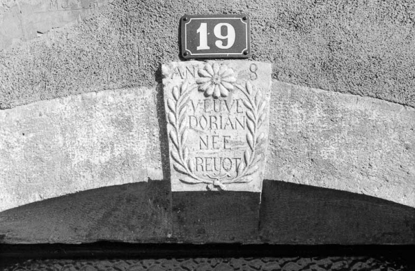 Porte d'habitation : détail. © Région Bourgogne-Franche-Comté, Inventaire du patrimoine