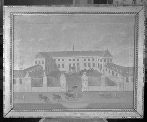 Vue du château, 18e siècle (?). © Région Bourgogne-Franche-Comté, Inventaire du patrimoine