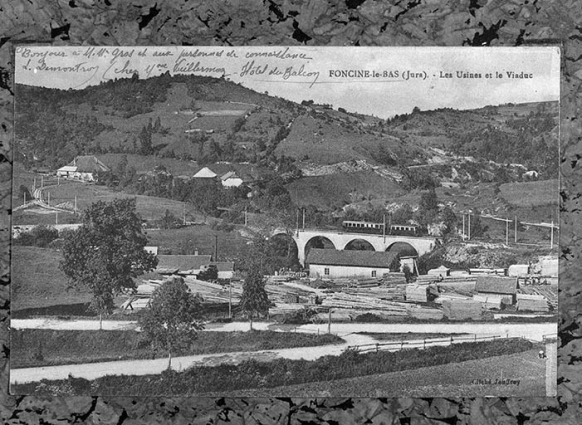 Foncine-le-Bas (Jura). - Les Usines et le Viaduc. © Région Bourgogne-Franche-Comté, Inventaire du patrimoine