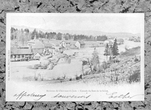 Environs de Clairvaux-du-Jura. - Cascade du Saut-de-la-Saisse. © Région Bourgogne-Franche-Comté, Inventaire du patrimoine