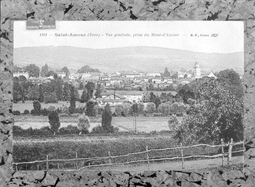 Saint-Amour (Jura) - Vue générale, prise du Mont-d'Amour. © Région Bourgogne-Franche-Comté, Inventaire du patrimoine
