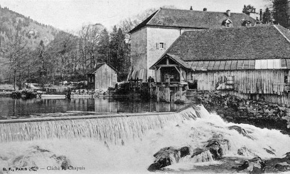 Environs de Champagnole - L'Ain au barrage de Syam. © Région Bourgogne-Franche-Comté, Inventaire du patrimoine