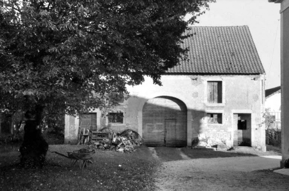 Façade antérieure de l'ancien battoir (D). © Région Bourgogne-Franche-Comté, Inventaire du patrimoine