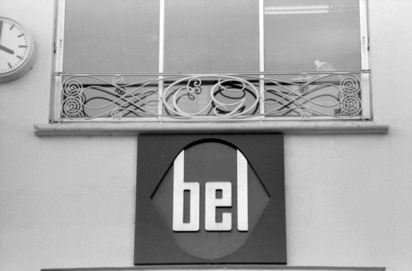 Monogramme d'Emile Graf et logotype Bel. © Région Bourgogne-Franche-Comté, Inventaire du patrimoine