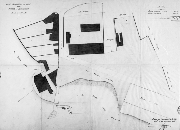 Haut fourneau de Dole. Terrain et dépendances. © Région Bourgogne-Franche-Comté, Inventaire du patrimoine