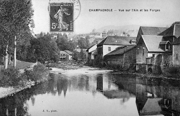 Champagnole - Vue sur l'Ain et les Forges. © Région Bourgogne-Franche-Comté, Inventaire du patrimoine