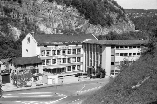 Façade antérieure du bâtiment de 1936. © Région Bourgogne-Franche-Comté, Inventaire du patrimoine