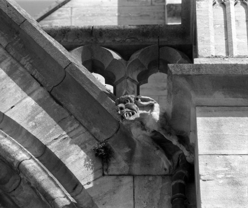 Porche : détail d'une gargouille. © Région Bourgogne-Franche-Comté, Inventaire du patrimoine