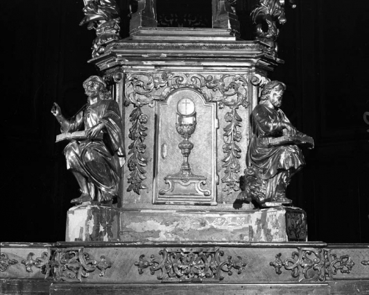 Vue d'ensemble du revers du tabernacle. © Région Bourgogne-Franche-Comté, Inventaire du patrimoine