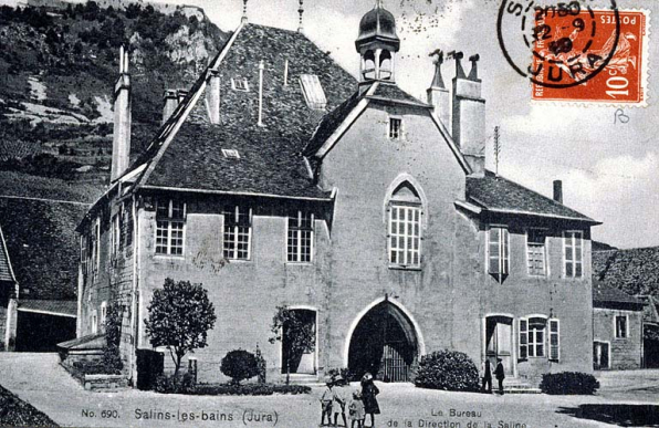 Salins-les-Bains (Jura). Le Bureau de la Direction de la Saline, s.d. [1er quart 20e siècle, avant 1919]. © Région Bourgogne-Franche-Comté, Inventaire du patrimoine