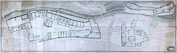 Plans des salines de Salins et de leurs environs [...]. © Région Bourgogne-Franche-Comté, Inventaire du patrimoine