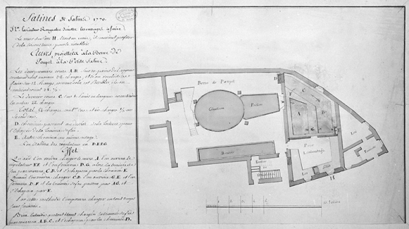 Etuves projettées à la Berne de Poupet à la Petite Saline. © Région Bourgogne-Franche-Comté, Inventaire du patrimoine