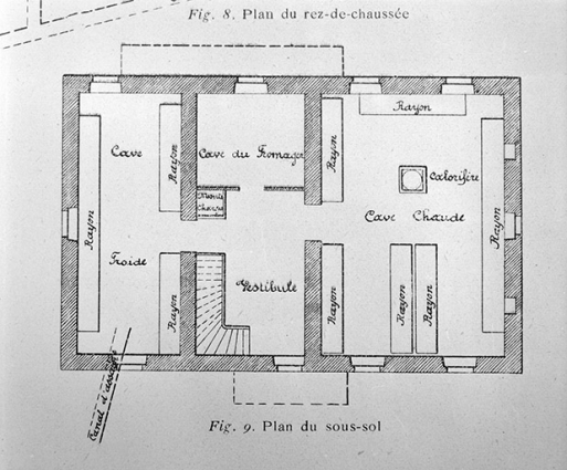 Plan du sous-sol. © Région Bourgogne-Franche-Comté, Inventaire du patrimoine