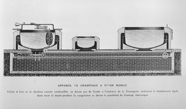 Appareil de chauffage à foyer mobile. © Région Bourgogne-Franche-Comté, Inventaire du patrimoine