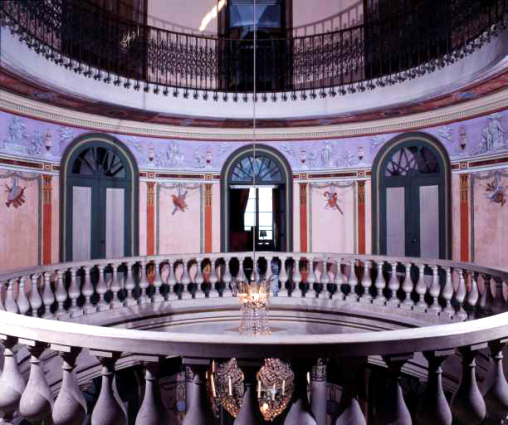 Intérieur : vue du premier étage de la rotonde. © Région Bourgogne-Franche-Comté, Inventaire du patrimoine