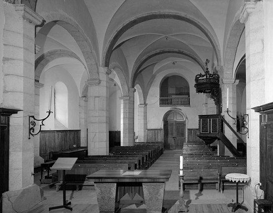 La nef vue depuis l'angle nord-est du choeur. © Région Bourgogne-Franche-Comté, Inventaire du patrimoine