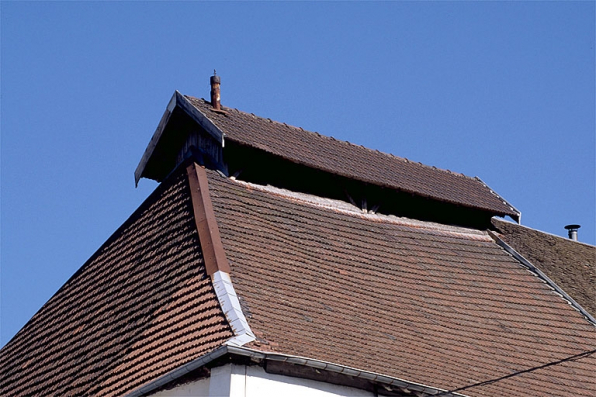Atelier de fabrication : détail de la toiture. © Région Bourgogne-Franche-Comté, Inventaire du patrimoine