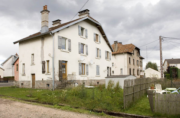 Façades postérieures des maisons ouvrières. © Région Bourgogne-Franche-Comté, Inventaire du patrimoine