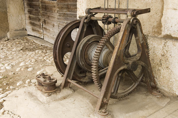 Déchargeuse : treuil. © Région Bourgogne-Franche-Comté, Inventaire du patrimoine