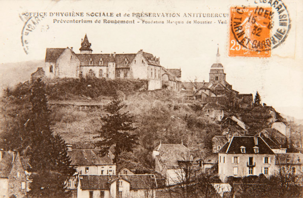 Office d'Hygiène sociale et de Préservation Antituberculeuse (Doubs). Préventorium de Rougemont - Fondation Marquis de Moustier - Veil-Picard. S.d. [1ère moitié 20e siècle, avant 1932].  © Région Bourgogne-Franche-Comté, Inventaire du patrimoine