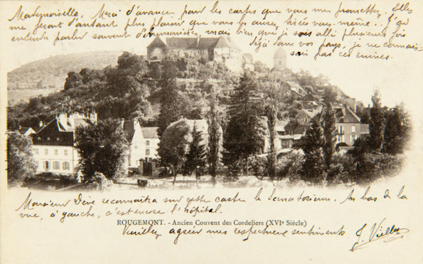 Rougemont. - Ancien Couvent des Cordeliers (XVIe siècle). S.d. [limite 19e siècle 20e siècle]. © Région Bourgogne-Franche-Comté, Inventaire du patrimoine