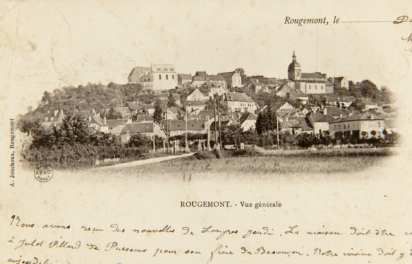 Rougemont. - Vue générale. S.d. [limite 19e siècle 20e siècle]. © Région Bourgogne-Franche-Comté, Inventaire du patrimoine