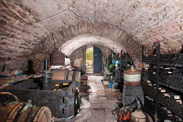 Vue générale de la cave depuis le fond. © Région Bourgogne-Franche-Comté, Inventaire du patrimoine