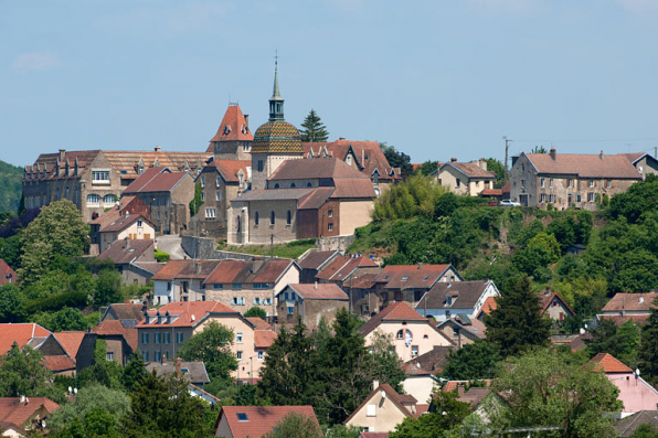 Vue générale du quartier de la Citadelle, depuis le sud-ouest. © Région Bourgogne-Franche-Comté, Inventaire du patrimoine