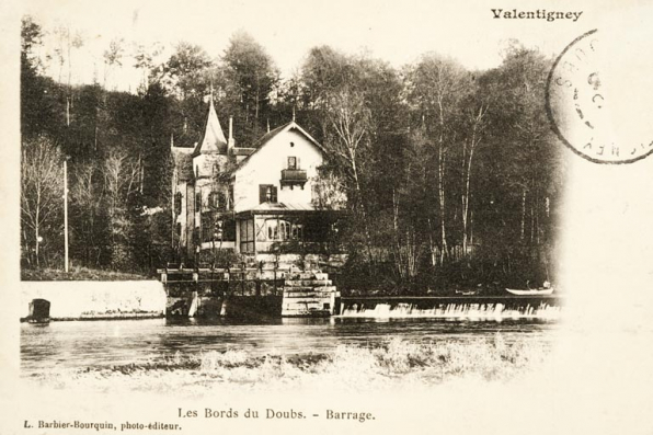 Valentigney. Les bords du Doubs. Barrage. © Région Bourgogne-Franche-Comté, Inventaire du patrimoine